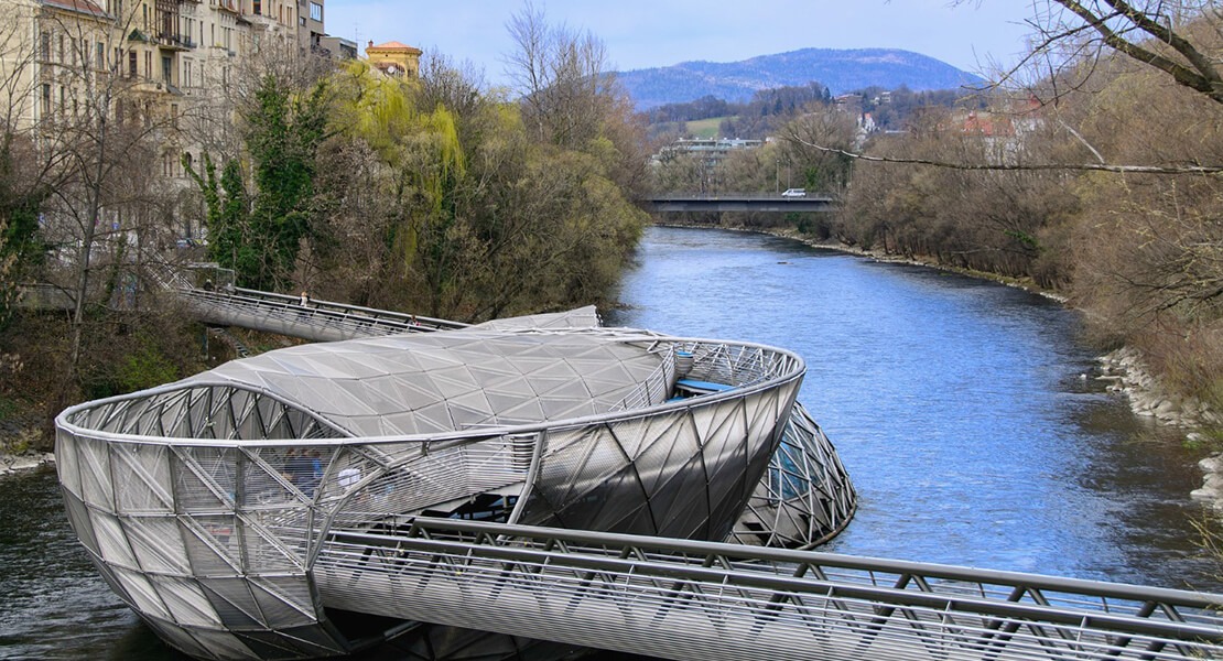 'Ostrvo' na reci Mur u Gracu