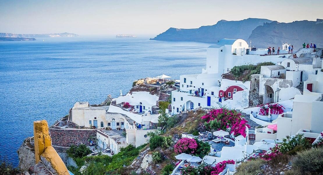 Pogled na Santorini