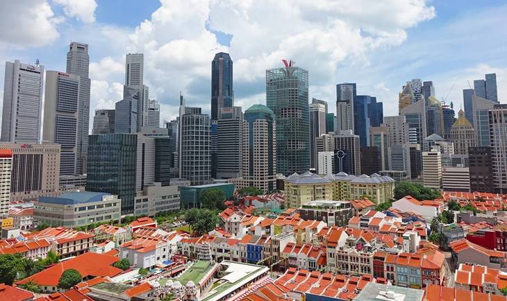 Panorama Singapuru danju