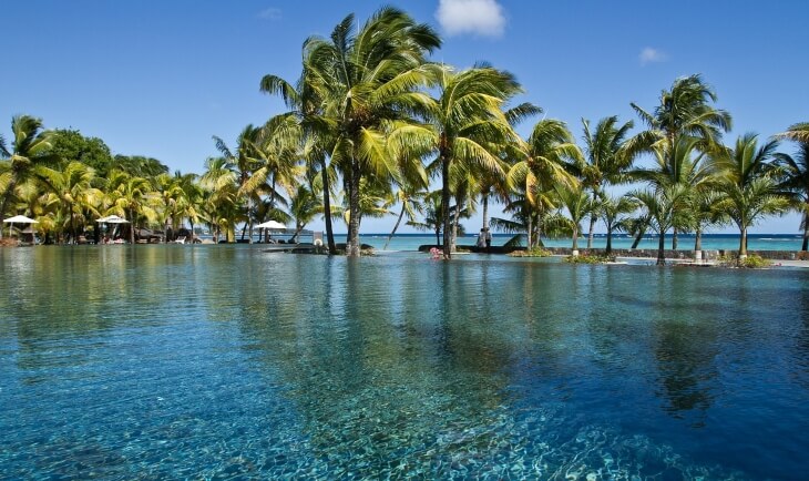 more i palme na Mauricijusu