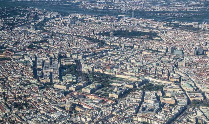 Viena slikana iz vazduha.